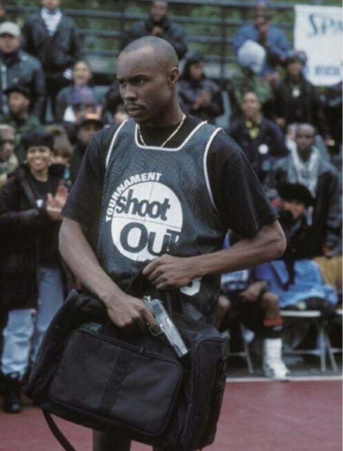 Russell Westbrook Wears the Tournament Shootout Jersey From ‘Above the Rim’ Complex